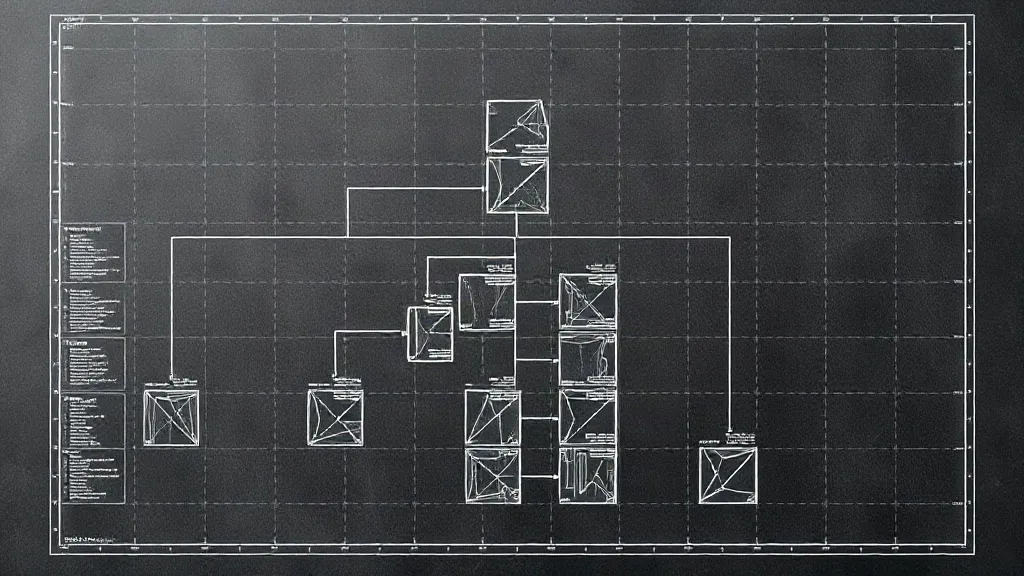 Architectural representation of database taxonomy grid